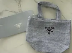 PRADA L'HOMME ラフィア トートバッグ ノベルティ - メルカリ
