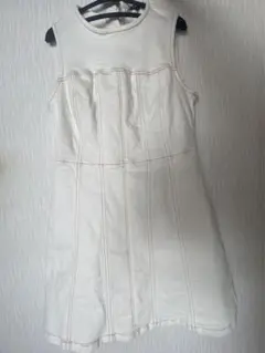 ZARA ホワイトデニムミニワンピース