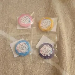 ミャクミャク缶バッチ　4個セット　ミャクミャクチャレンジ