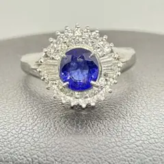 美品】PT900 サファイア 1.35ctダイヤモンド0.24ctリング ✨ - メルカリ