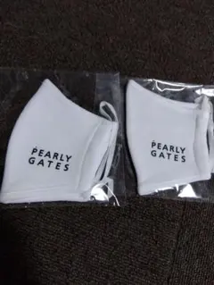 PEARLY GATES パーリーゲイツ　マスク 2枚セット ホワイト　未使用のサムネイル