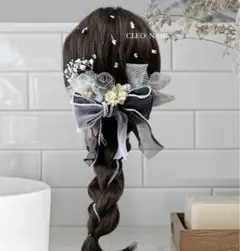 成人式　卒業式　袴　髪飾り　ヘアアレンジ　振袖　結婚式　リボン　和装　洋装