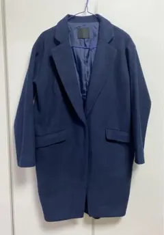 美品☆KBF レディース チェスターコート☆ネイビーのサムネイル