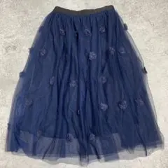 31 Sons de mode チュールフラワーフレアスカート 36 Sのサムネイル