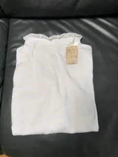 ロングTシャツ　トップス　カットソー　白