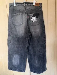 3 ザッツライフ　ロゴバギー　デニム　XL