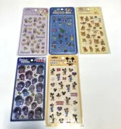 ディズニーぷくぷくシール4種➕コナンうるちゅるシール