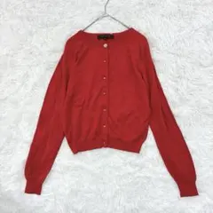 マーキュリーデゥオ カーディガン 長袖 ニット ビジューボタン レーヨン混