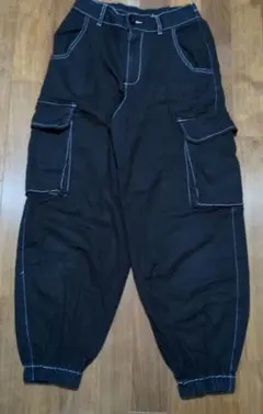 レピピアルマリオМ ブラックカーゴパンツ 4ポケット