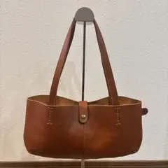 美品 Mila Owen ソフトポストントートバッグ ブラウン マザーズバッグ 