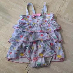 女の子用フリルワンピース水着 110cm