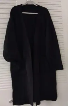 アテニア　コーディガン　黒　ニットコート