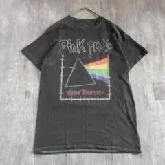 D153 鬼フェード PINK FLOYD バンドTシャツ 墨黒 M ロックのサムネイル