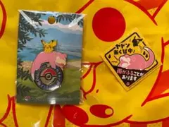 【新品】シール付き ポケモンセンター カガワ ヤドン ピカチュウ ロゴピンズ