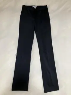 ZARA 34 黒ブラックセンタープレスストレートパンツ