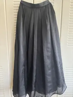 NATURAL BEAUTY ブラック フレアスカート M