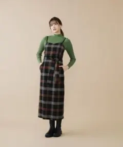 【新品/タグ付き】ビッグタータンチェックワンピース (ジルバイジルスチュアート)