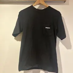 patagonia ブラック Tシャツ バックプリント