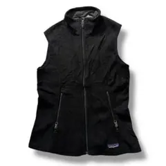 Patagonia フリース ベスト ブラック 古着 レディース シンチラ