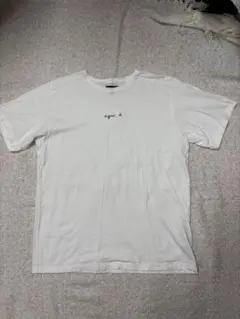 agnes.b アニエスベー　半袖Tシャツ　白　X L ちびロゴ　男女のサムネイル
