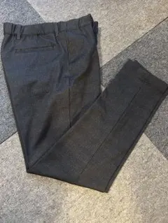 【美品】ABAHOUSE ウエストゴム テーパードパンツ グレー 48のサムネイル