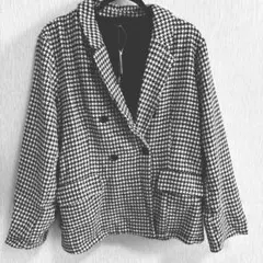 千鳥柄ジャケット!4Lサイズ!タグ付き