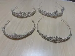 ブライダルティアラ 4個セット 結婚式　前撮り