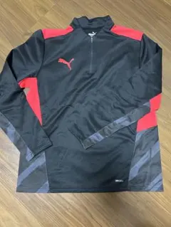 Puma ピステ・ウィンドブレーカー ハーフジップ ブラック/レッド