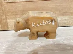 熊　くま　置き物　木　インテリア　飾り 木彫り 置物　雑貨　北欧　ナチュラルのサムネイル