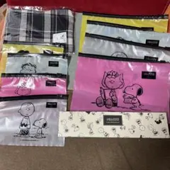 スヌーピー ピーナッツ ポーチ、ジップバックセット