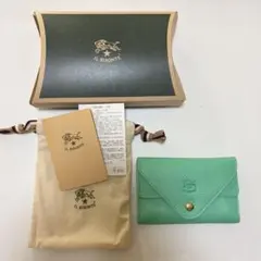 IL BISONTE 二つ折り財布 カードケース 限定カラーミントグリーンのサムネイル