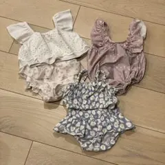 ベビー水着3点セット 80