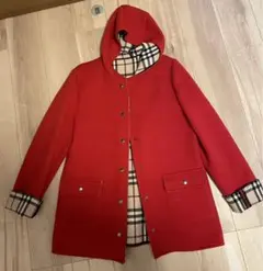 2025年最新】BURBERRY LONDON カラー：レッド系 ピーコート・ウール