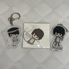 超特急 タカシ アクリルキーホルダー 缶バッジ