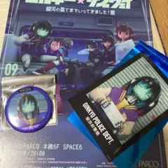 ミルキーサブウェイ　マキナ　トレーディング　ブロマイド　缶バッチ　蓄光バッチ