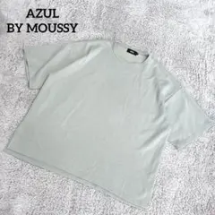 アズールバイマウジー【F】オーバーサイズTシャツ とろみシャツ ミントグリーンのサムネイル