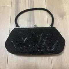 パーティーバッグ クラッチバッグ ビーズ刺繍 がま口