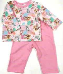 アンパンマン　フリースパジャマ 80cm ピンク