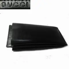 m22463★GUCCI★上質本革メガネケース・ホルダー2ケ収納タイプ