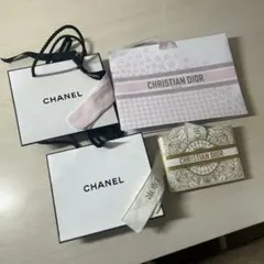 CHANEL Dior VUITTONミニサイズショッパー BOX 5点セット