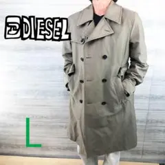 DIESEL ディーゼル フーデッドコート トレンチコート ベルト ベージュ