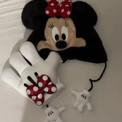 ミニーマウス ファンキャップ ミニーグローブセット