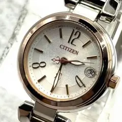 極美品　稼働品　CITIZEN　クロスシー　電波ソーラー　デイト　レディースのサムネイル