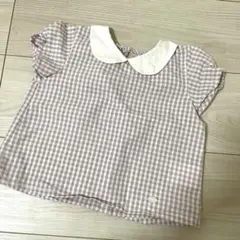 petit main 半袖シャツ 90 チェック