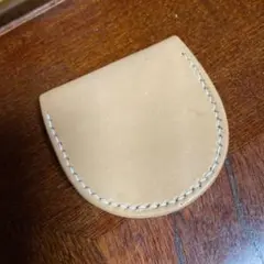 ベージュレザー コインケース