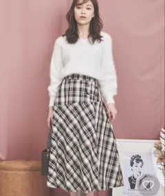 Noela ビット付チェックスカートのサムネイル