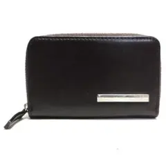 極美品 ランバンコレクション コインケース 小銭入れ レザー 茶 メンズ