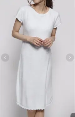 新品タグ付き　スムーズィースカラップドレス　ジェラートピケ