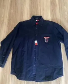 【新品未使用旧タグあり】tommy hilfiger キルティングネルシャツ