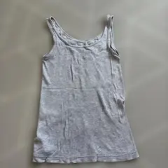 リブタンクトップ グレー　UNIQLO